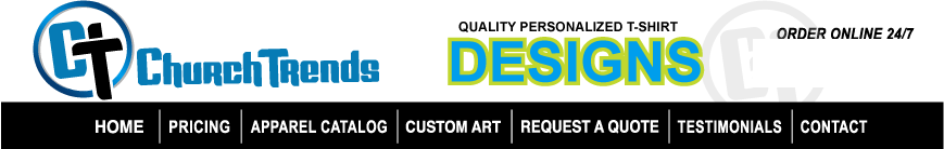 ChurchTrends T-Shirt Design Categories